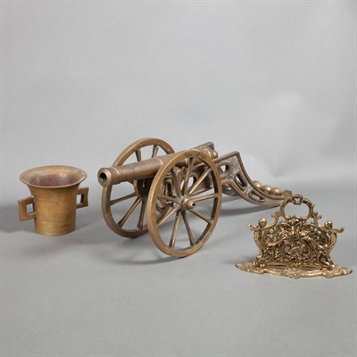 Lot 221 - Group of Brass Articles Approximately fifteen...