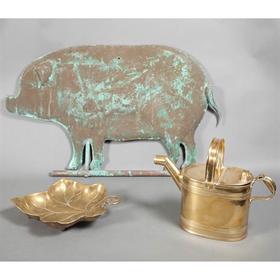 Lot 223 - Group of Brass and Metal Articles...