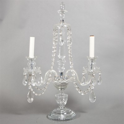 Lot 258 - Georgian Style Glass Five-Light Sconce Height...