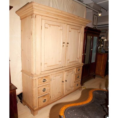 Lot 261 - Provincial Georgian Style Pine Cabinet Height...