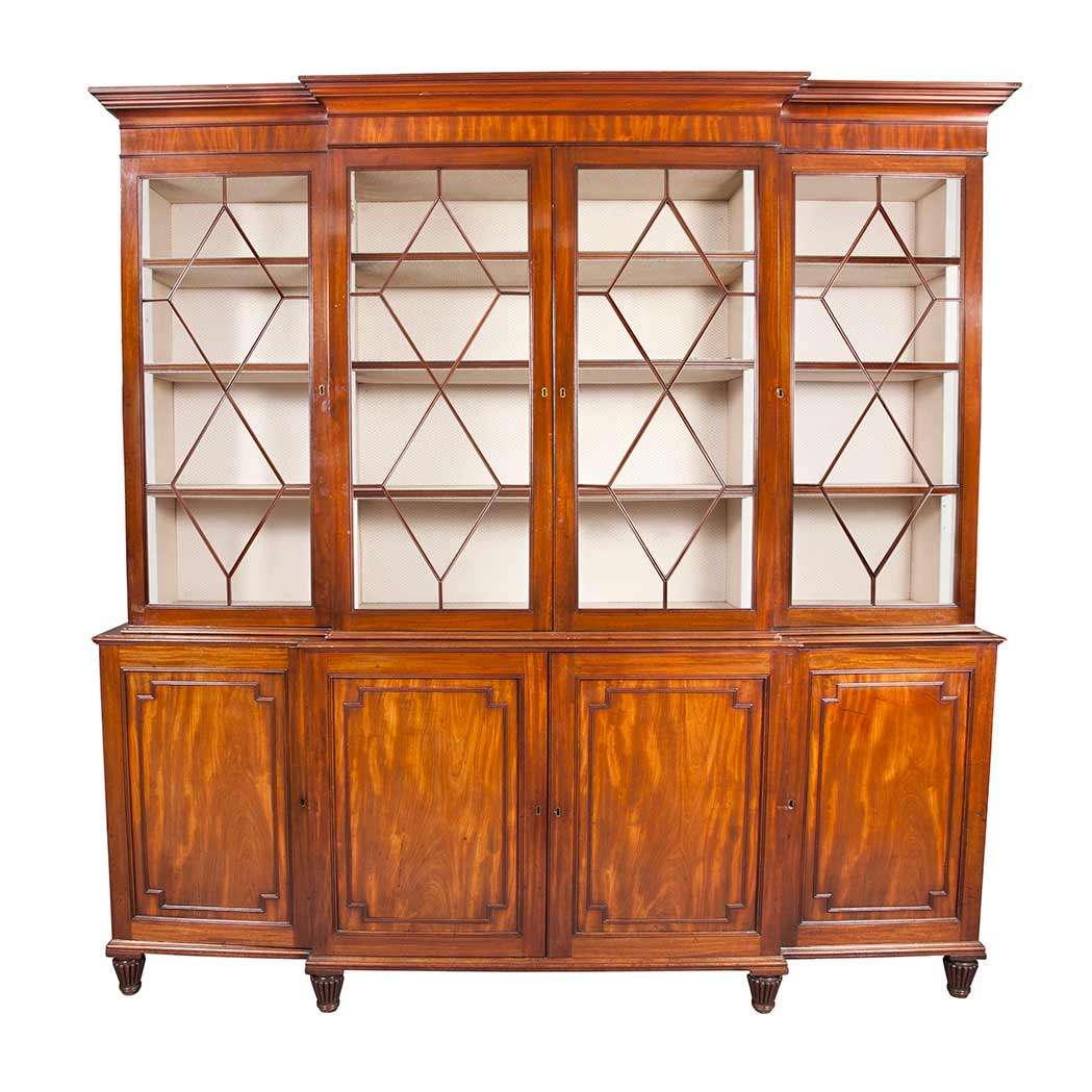 Lot 391 - William IV Mahogany Bookcase Circa 1830 In two...