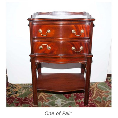 Lot 537 - Pair of Georgian Style Mahogany Bedside Chests...