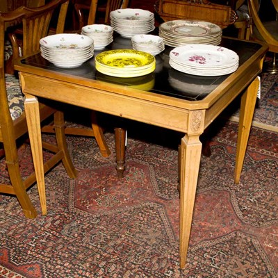 Lot 273 - Louis XVI Style Fruitwood Card Table Height 28...