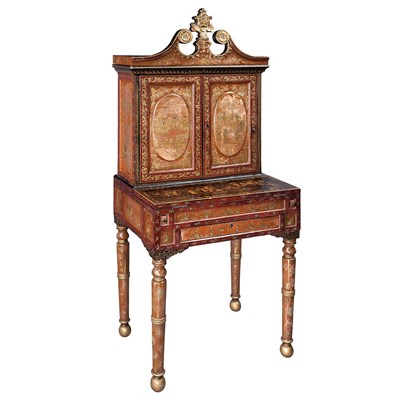 Lot 269 - Chinese Export Black, Brown and Red Lacquered...