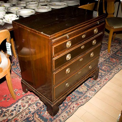 Lot 312 - George III Style Bachelor's Mahogany Chest of...