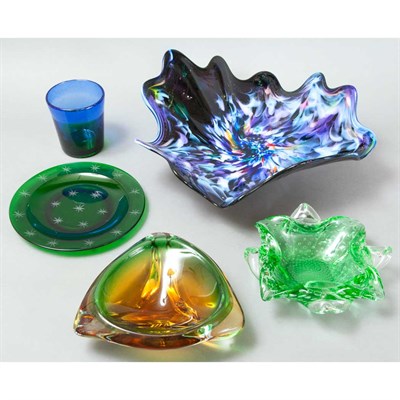 Lot 323 - Group of Glass Table Articles Approximately...