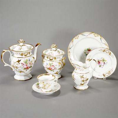 Lot 270 - Paris Porcelain Painted and Gilt-Decorated Tea...
