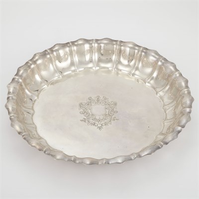 Lot 366 - Gorham Sterling Silver "Dublin" Fluted Tray...