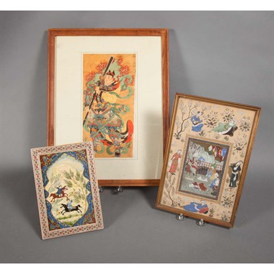Lot 372 - Group of Ten Framed Persian Style Reproduction...