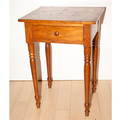 Lot 377 - Two American Fruitwood Work Tables Height of...