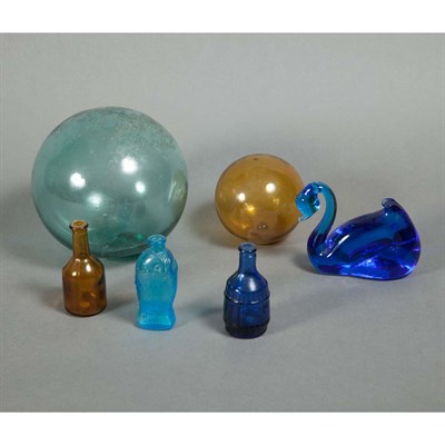 Lot 383 - Group of Small Glass Tables Decorations...