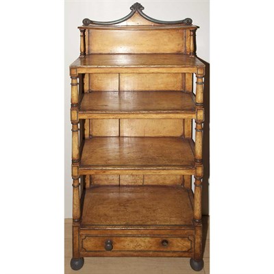 Lot 406 - Regency Style Painted Etagere Height 55 inches,...