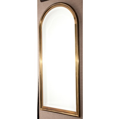 Lot 423 - Brass Framed Mirror Height 45 inches, width 21...