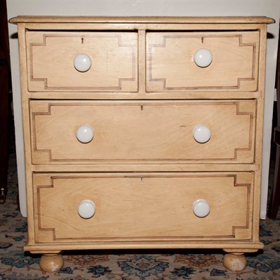 Lot 470 - Provincial Painted Chest of Drawers Height 31...