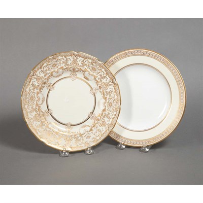 Lot 486 - Assembled Group of Gilt Decorated Porcelain...