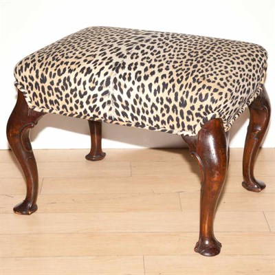 Lot 508 - Georgian Style Walnut Stool Height 17 inches,...