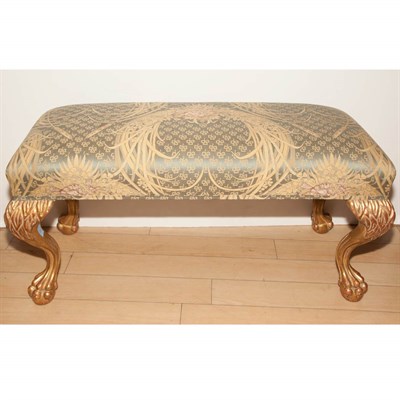 Lot 522 - Georgian Style Gilt-Wood Bench Height 20...