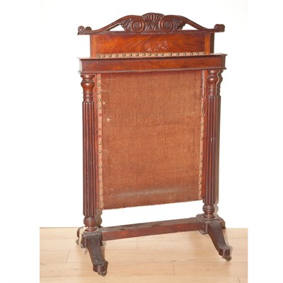 Lot 526 - Victorian Mahogany Fire Screen Height 36...