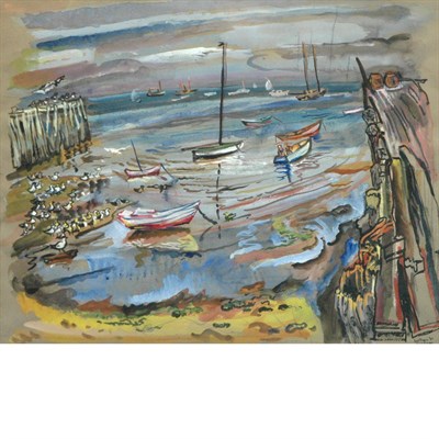 Lot 49 - Bertram A. Goodman American, 1904-1988 Boats...