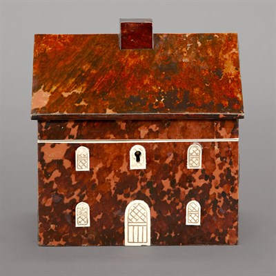 Lot 210 - Colonial Faux Tortoise Shell and Bone Tea...