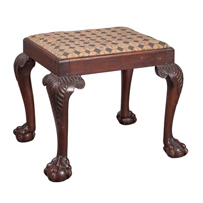 Lot 483 - George II Mahogany Stool Mid 18th century The...