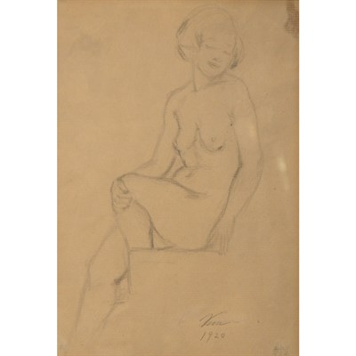 Lot 9 - 20th Century School Study of a Female Nude...