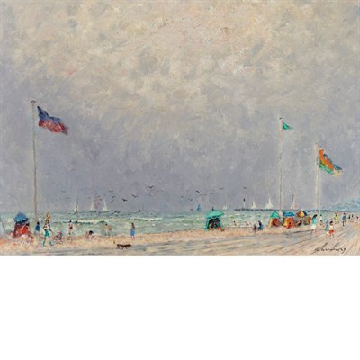 Lot 51 - Andre Hambourg French, 1909-1999 Deauville, a...