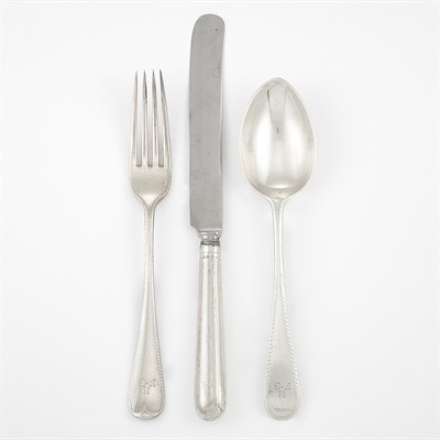 Lot 304A - George V Silver Flatware Service Crichton Bros....