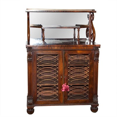 Lot 400 - Regency Rosewood Chiffonier Height 54 inches,...