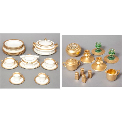 Lot 578 - Rosenthal Porcelain Gilt Bordered Dinner...