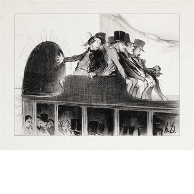 Lot 36 - Honore Daumier L'ENTREE DU GRAND TUNNEL D'UN...