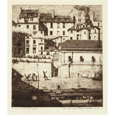 Lot 71 - Charles Meryon LA MORGUE (D./W. 36) Etching...