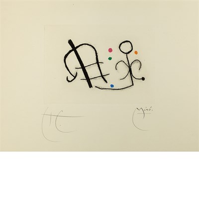 Lot 75 - Joan Miró FUSEES (D. 258) Aquatint with...