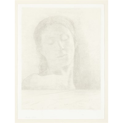 Lot 120 - Odilon Redon (1840-1916) LES YEUX CLOS...
