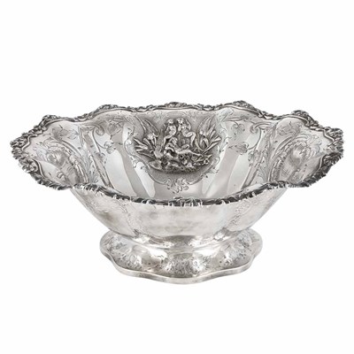 Lot 300 - French Silver Center Bowl Martial Fray, Paris,...