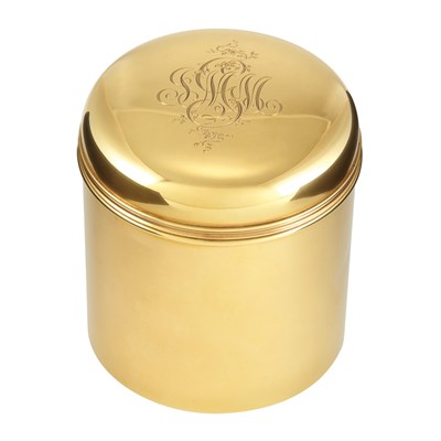 Lot 284 - Tiffany & Co. Makers 18 Kt. Yellow Gold Powder Jar