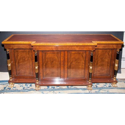 Lot 152 - Regency Style Inlaid Mahogany Console Height...