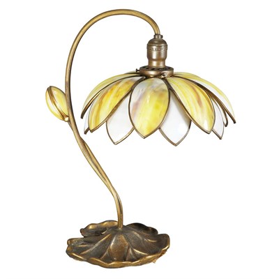Lot 482 - Handel Art Nouveau Gilt-Metal and Bent Slag...