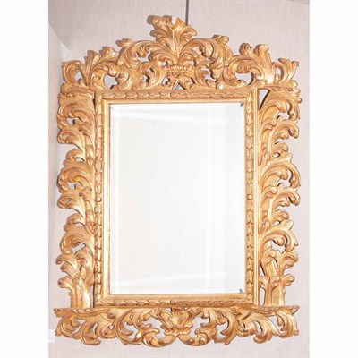 Lot 192 - Italian Rococo Style Gilt-Wood Mirror Height...