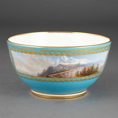 Lot 171 - Minton Gilt and Hand-Painted Porcelain Bowl...