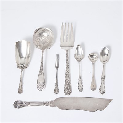 Lot 485 - Group of Sterling Silver Flatware Articles...