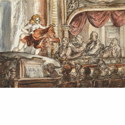 Lot 366 - Reginald Marsh American, 1898-1954 Burlesque...