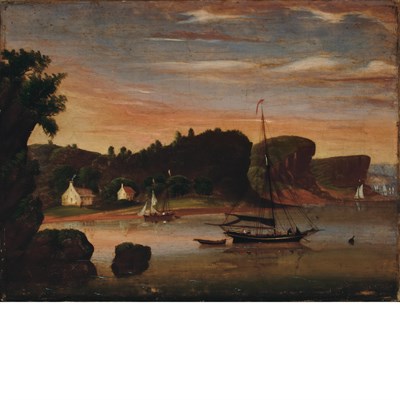 Lot 12 - Attributed to Thomas Chambers Up the River Oil...