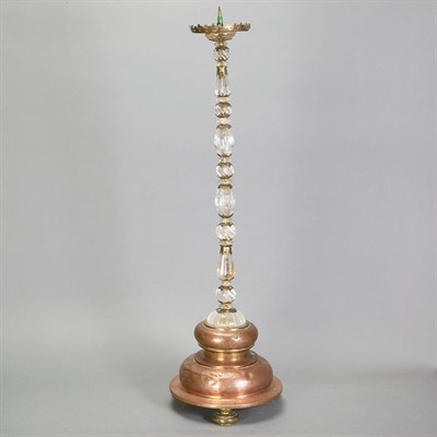 Lot 143 - Italian Rock Crystal and Gilt-Metal Altar...