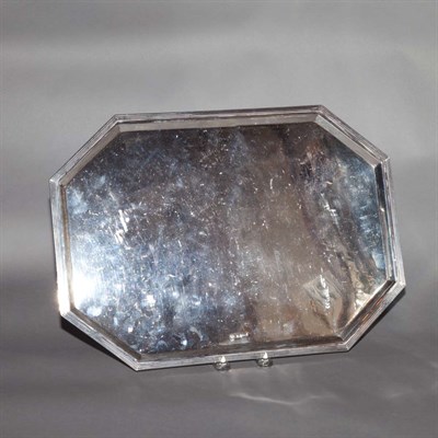 Lot 506 - English Silver Tray Length 18 1/4 inches,...