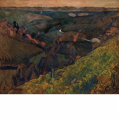 Lot 19 - Emile Bernard French, 1868-1941 Paysage a Pont...