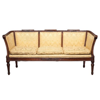 Lot 154 - Italian Neoclassical Walnut Settee Circa 1800...