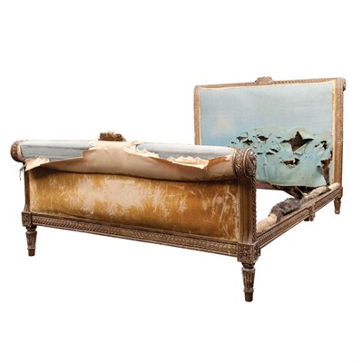 Lot 182 - Louis XVI Style Gilt-Wood Bedstead The...