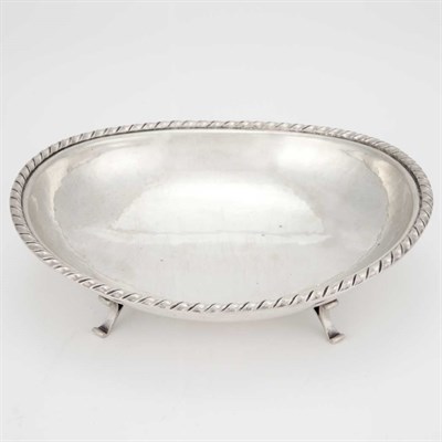 Lot 197 - Continental Silver Oval Footed Bowl Length 8...