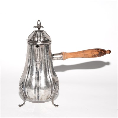 Lot 204 - Continental Silver Chocolate Pot 19th Century...